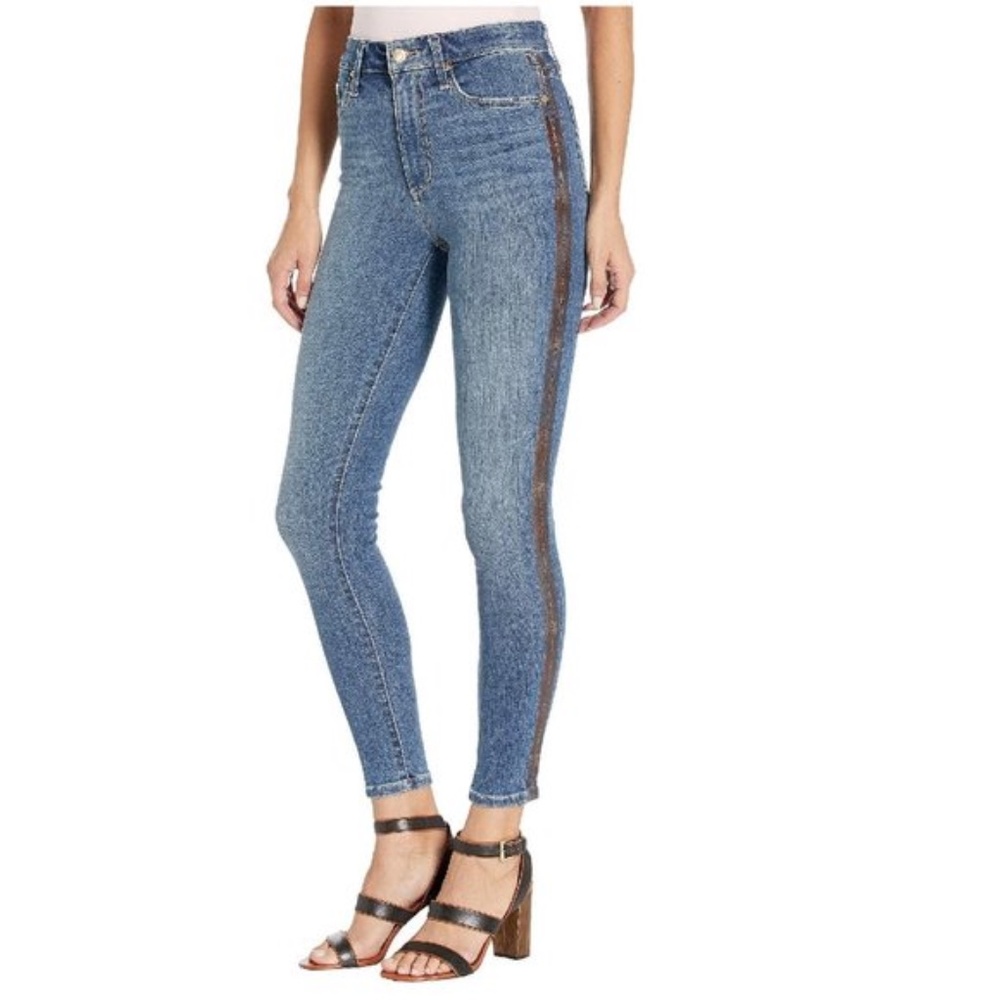 Joe's Jeans Charlie Cobra-Print Ankle Jeans.